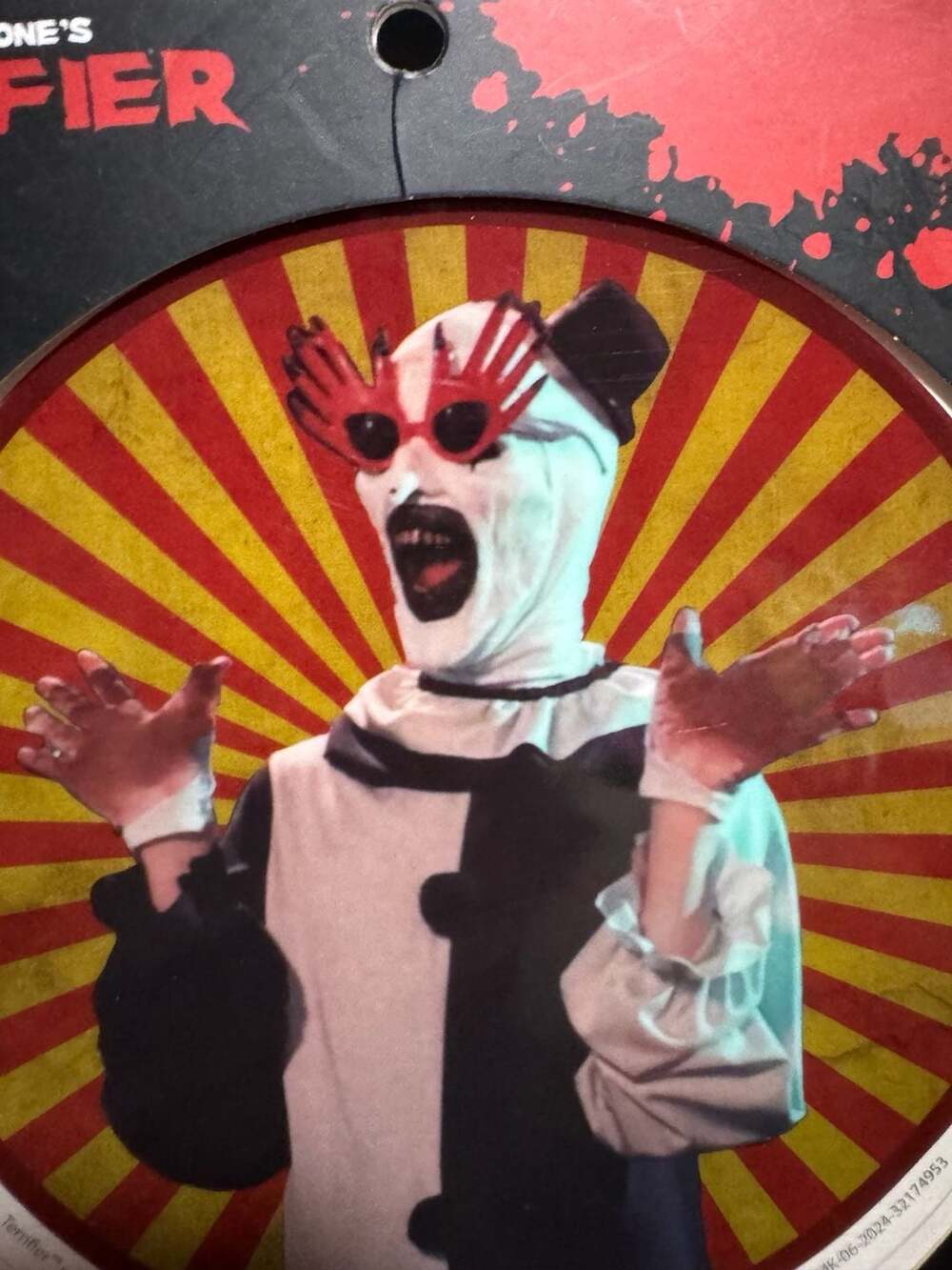 Damien Leone's Terrifier Art The Clown Auto Decal Weatherproof and Reusable